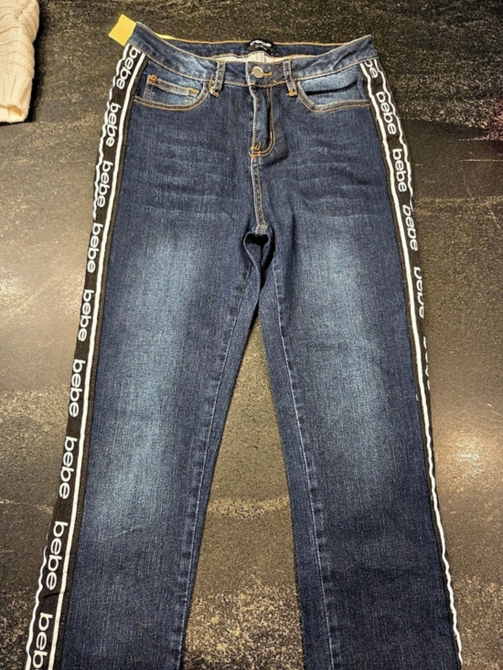 bebe Logo Side Taping Jeans